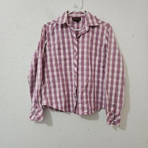 Ariat Women’s Plaid Button-Down Shirt  Medium Size